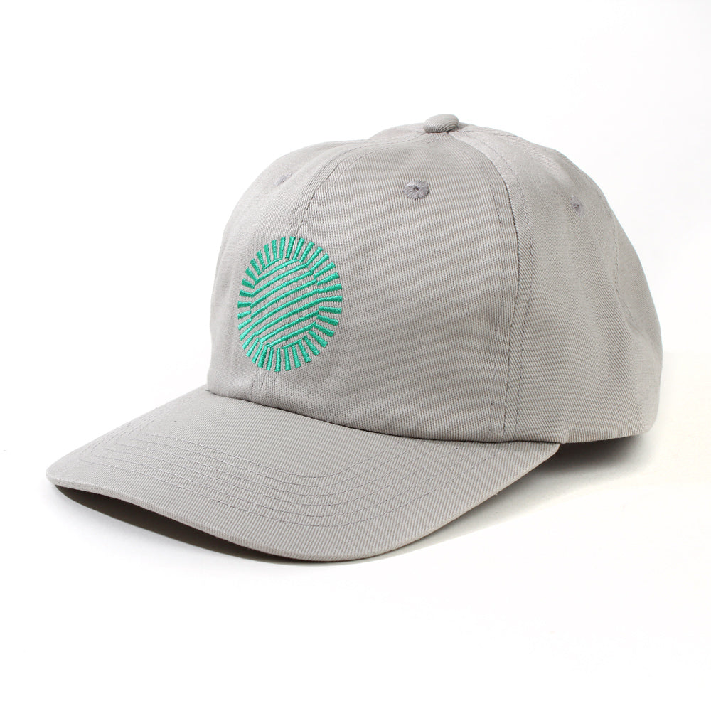 SFMOMA Turret Hat Stone/Kelly Green facing left