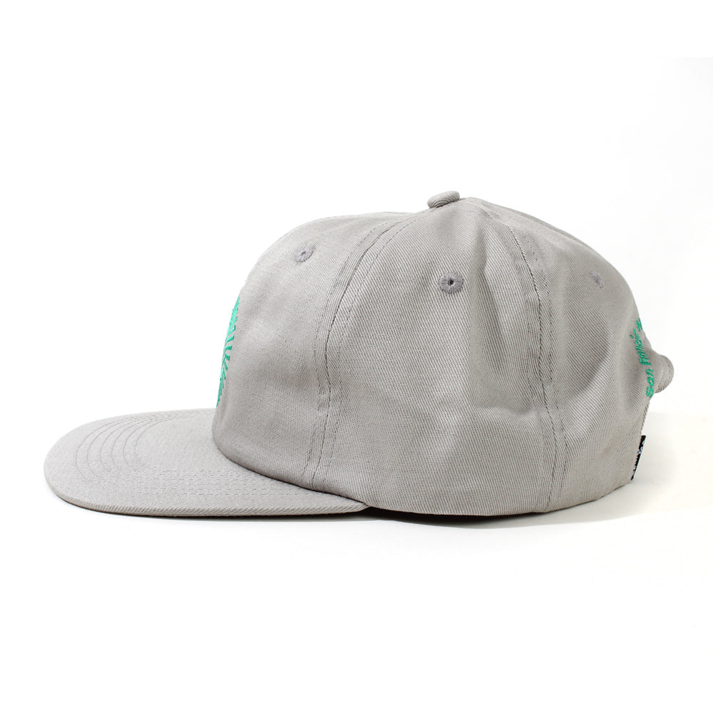 SFMOMA Turret Hat Stone/Kelly Green facing left